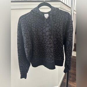 Nike hoodie, leopard print, cropped
